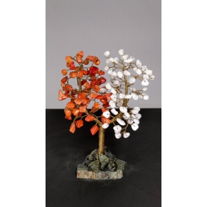 Дерево Любви из коралла и агат - дерево счастья