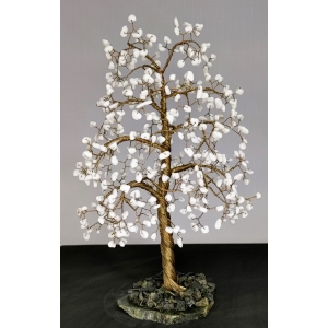 Дубравушка из агата белого - защита и мужество - дерево счастья