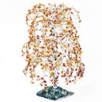 Береза - Времена года - из сердолика - дерево счастья