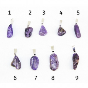 Кулон из чароита 25 мм