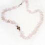 Ожерелье -Каскад- из розового кварца - 60 см