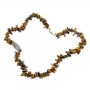 Ожерелье -Каскад- из тигрового глаза - 60 см
