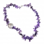 Ожерелье -Каскад- из аметиста - 60 см