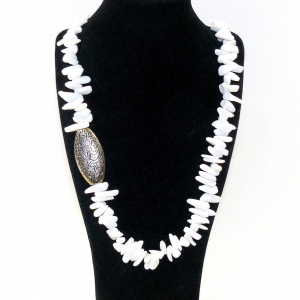 Ожерелье -Каскад- из агата - 60 см