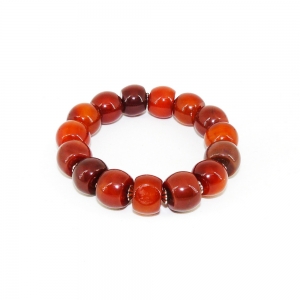 Браслет из сердолика на резинке 18 см