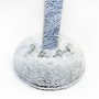 Серьги-гвоздики из лунного камня белого (адуляра) 7x10 мм