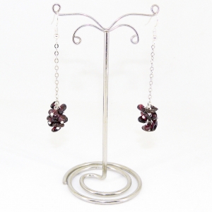 Серьги из гранта на цепи - длина 7 см