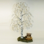 Береза скульптурная из агата - дерево счастья
