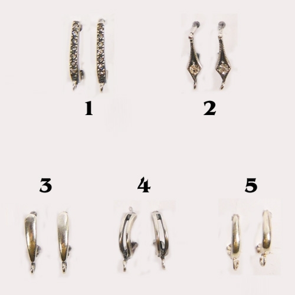 Серьги из яшмы 12х20 мм - длина 6 см