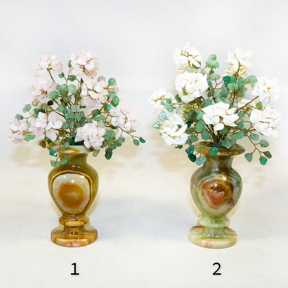 Купить Букет белых и розовых хризантем в вазе оникс - Осенний сад - из ...